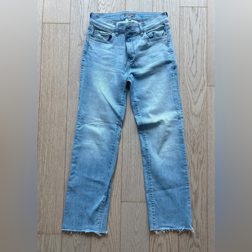 DL1961 | Women’s Mara Straight Mid Rise Instasculpt Ankle Jeans Size 28